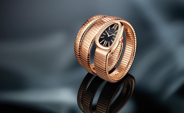 Bulgari's new interpretation of the Serpenti in rose gold