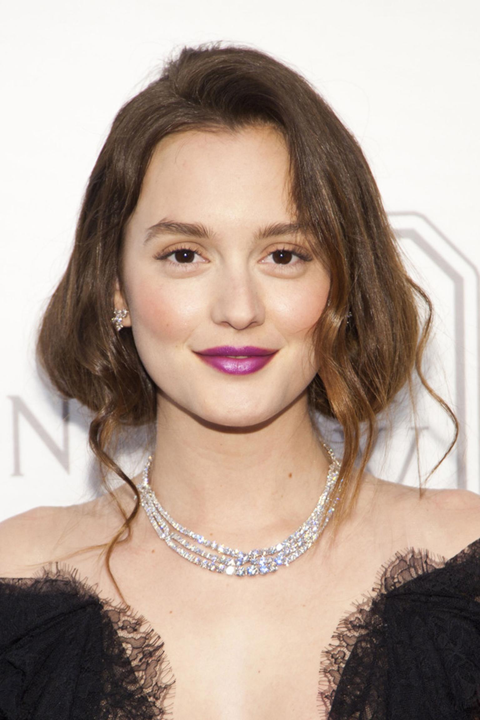 Leighton Meester wearing Harry Winston at Court of Jewels