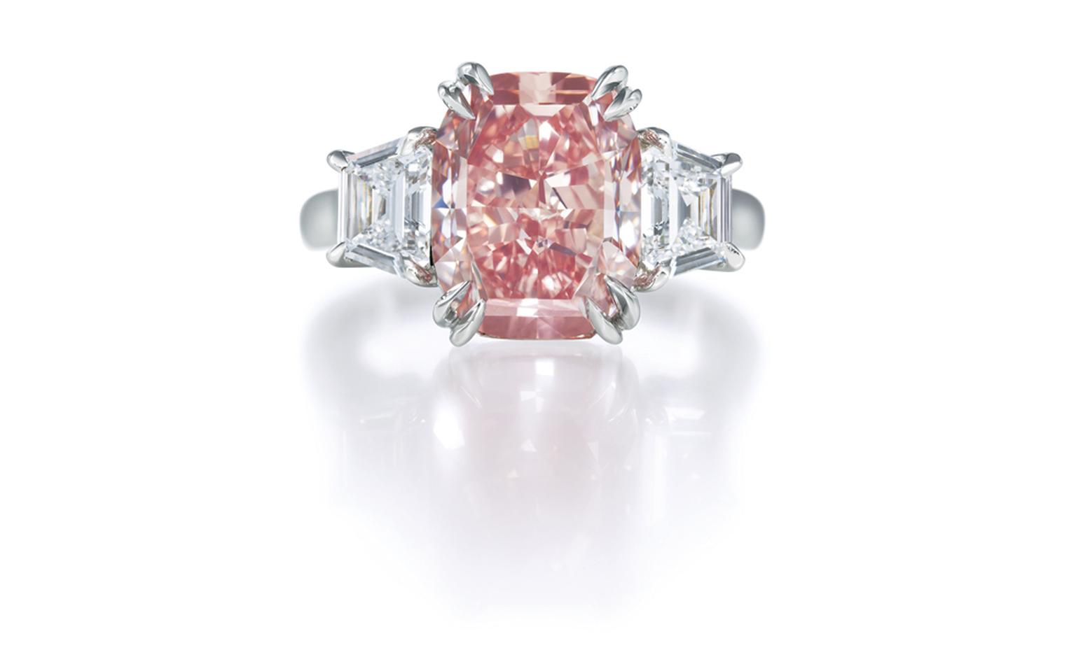 Harry winston pink diamond clearance engagement ring