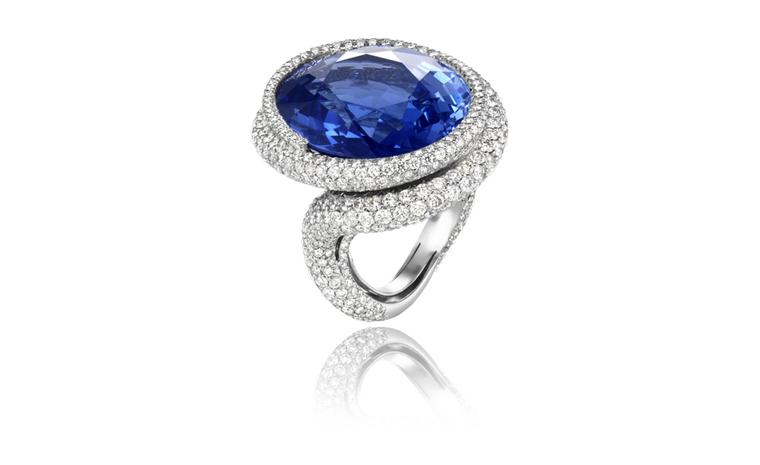 Chopard, one-off blue 43.67-carat sapphire ring POA