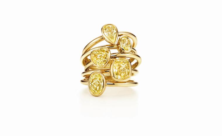 Tiffany & Co, Bezet stack rings from £1,475