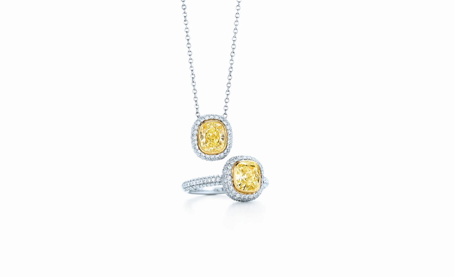 Tiffany & Co, yellow diamond and pendant ring £14,800, £17,500