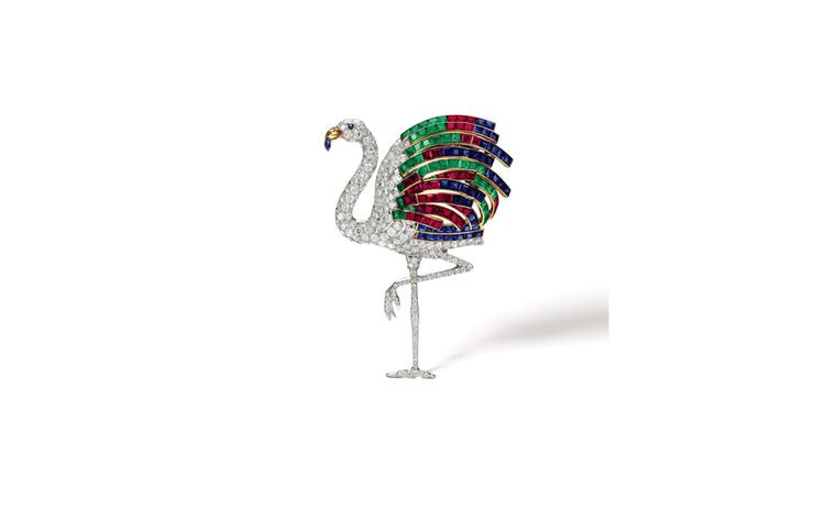 Sotheby's Lot 20 Cartier Flamingo clip sold for £1,721,250