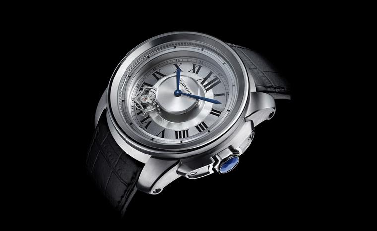 Calibre de Cartier Astrotourbillon with manual winding movement, made entirely in-house by Cartier. Photo Laziz Hamani Cartier 2010