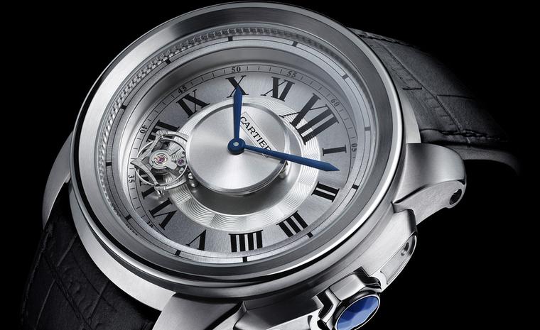 Cartier's Calibre Astrotourbillon that for 2010 comes in the sportier Calibre case shape made of light weight titanium photo Laziz Hamani Cartier 2010