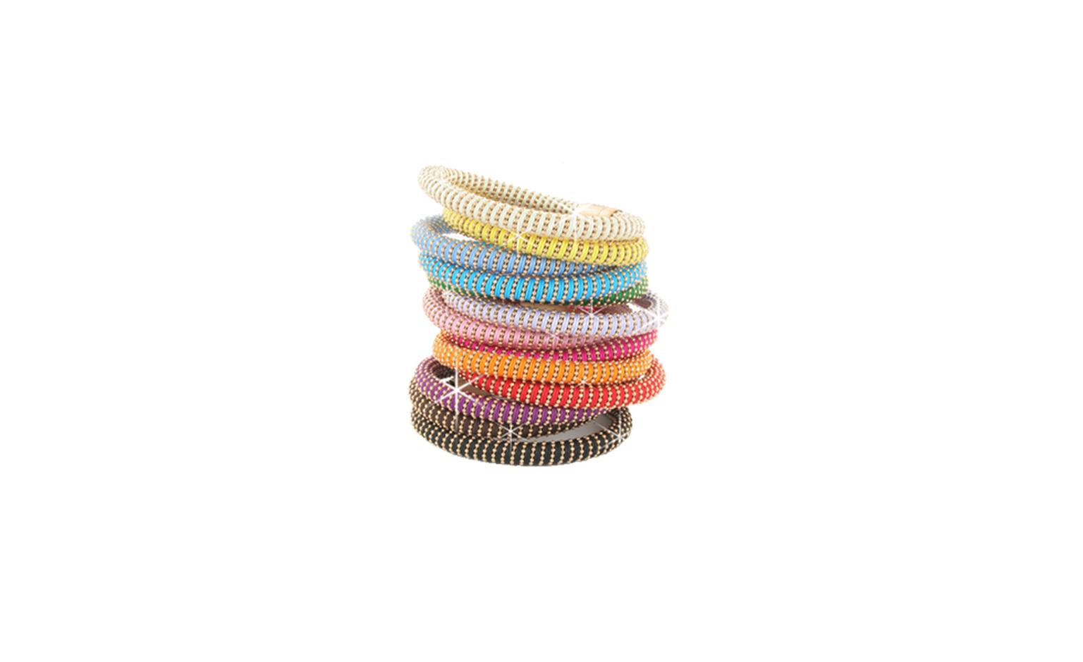 Carolina Bucci Twister bracelets in silver, £150 each