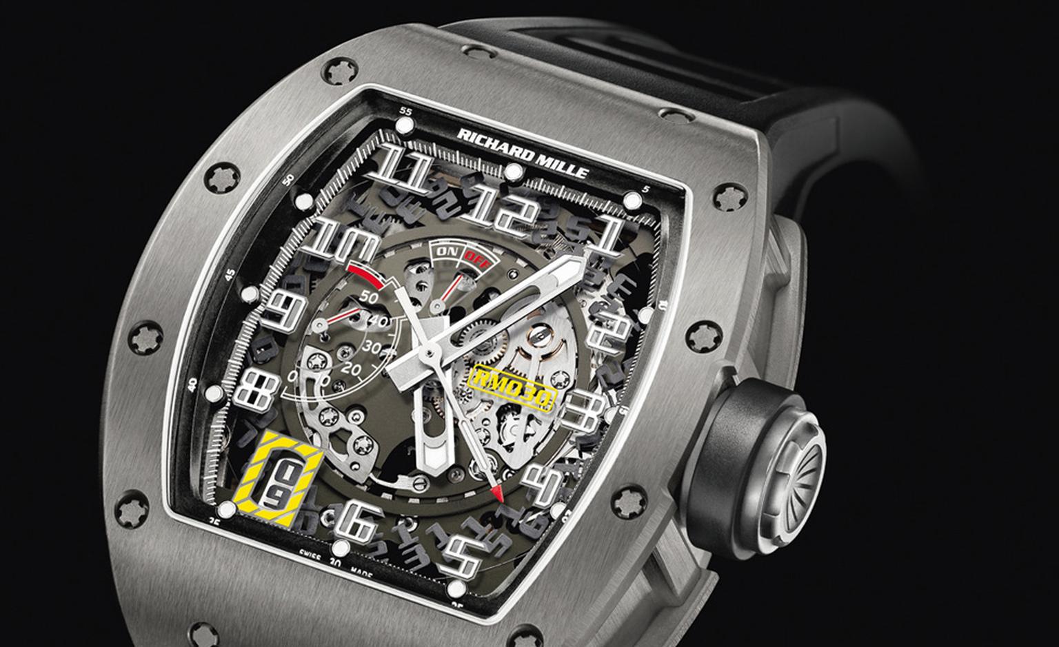 Richard Mille RM030 with declutchable rotor that prevents the watch overwinding