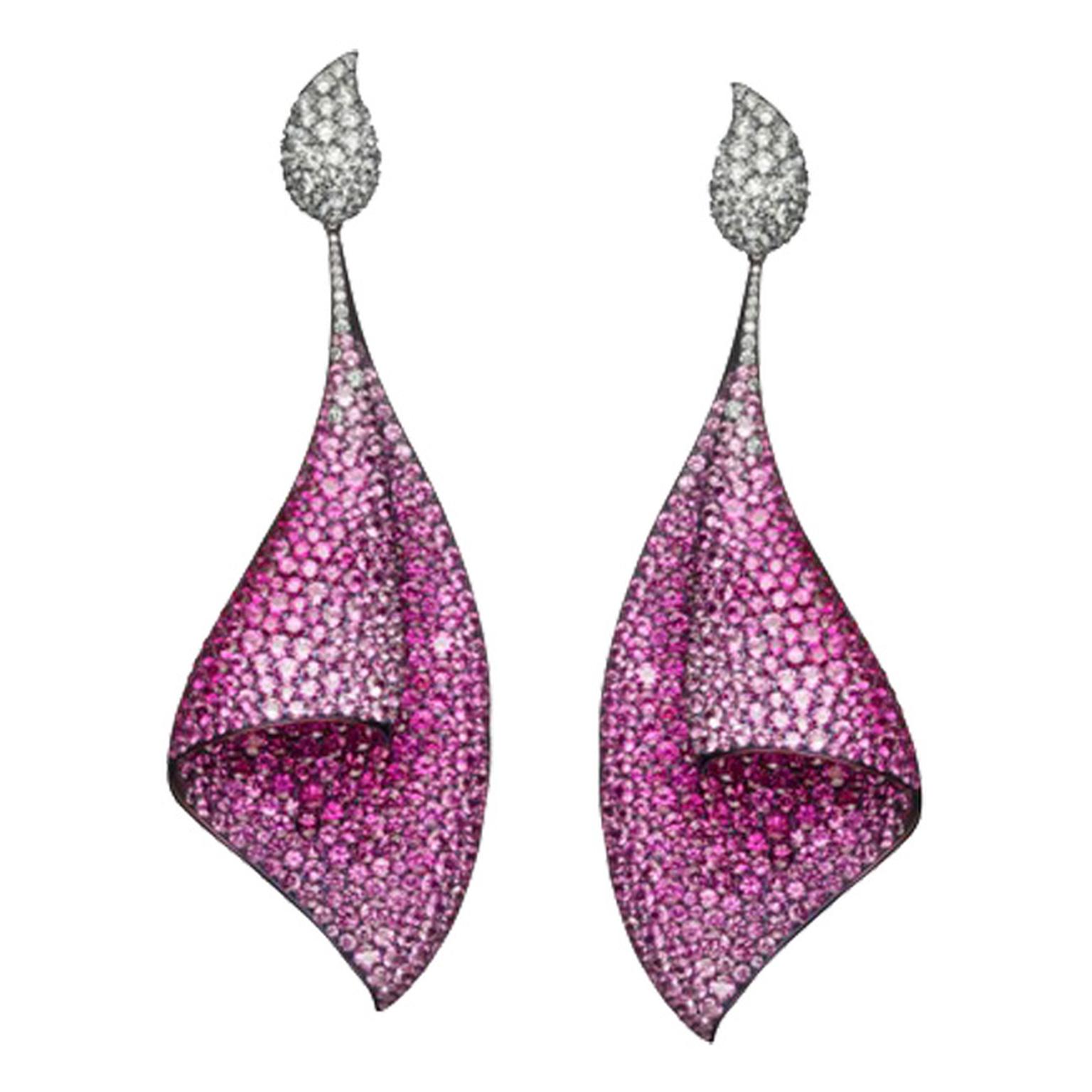 Adler -titanium -and -pink -sapphire -Sail -earrings -ZOOM