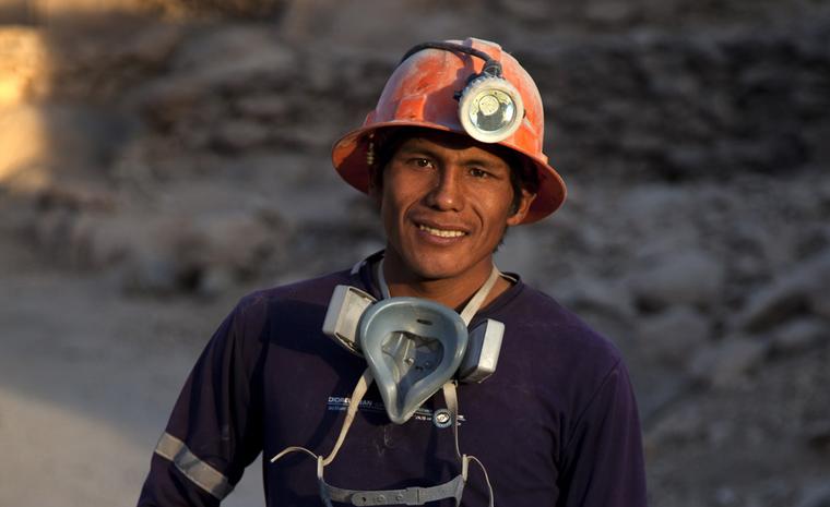 A Peruvian gold miner
