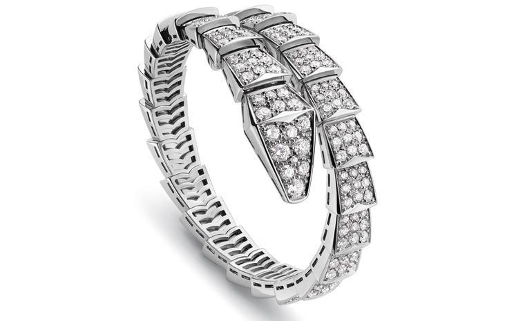 Bulgari Serpenti Bracelet with diamonds and white gold worn by Julianne Moore at BAFTAs 2011