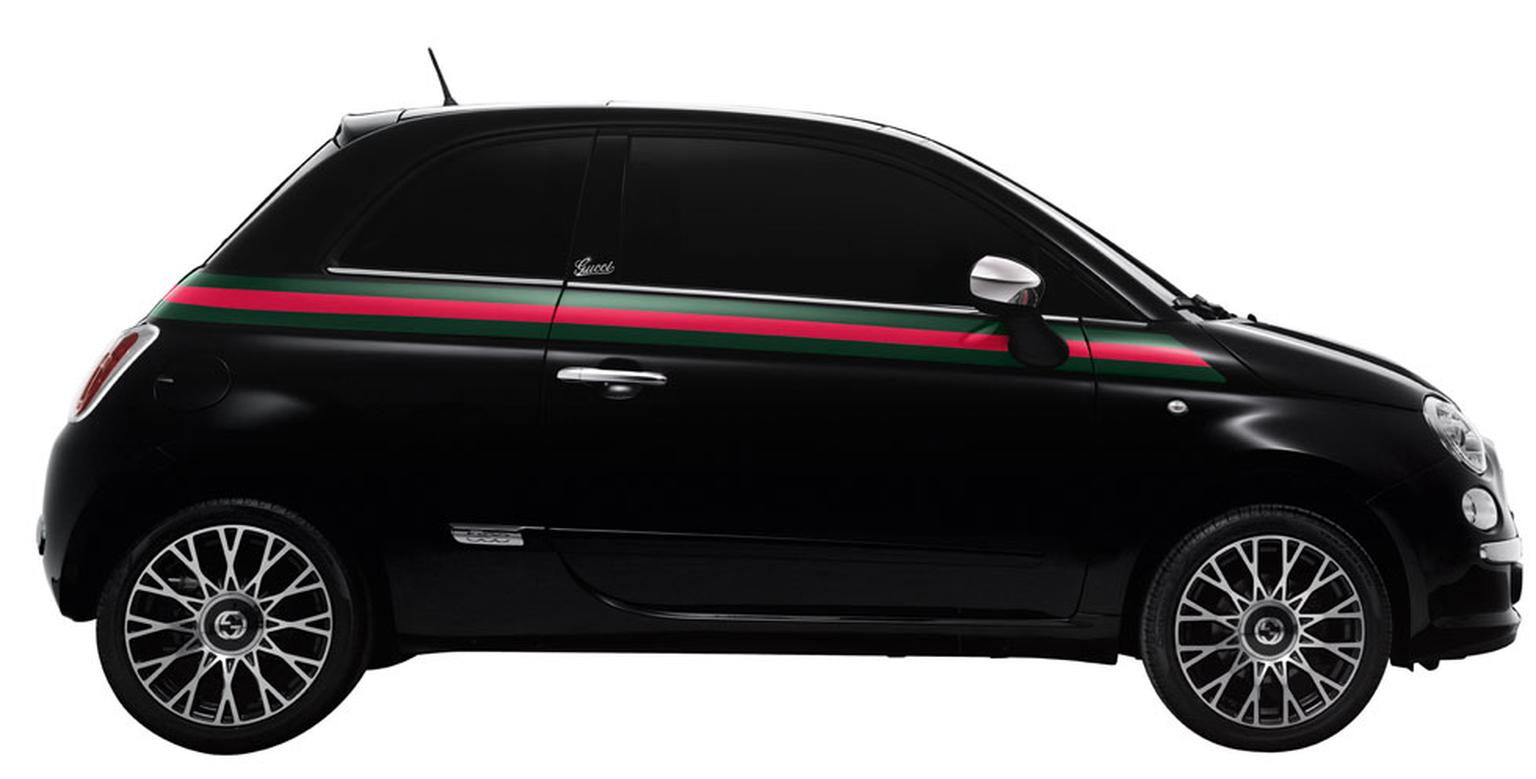 The limited edition 500 by Gucci comes in black or white with leather seats and lots of Gucci detailing - all yours for 17,000 euros.