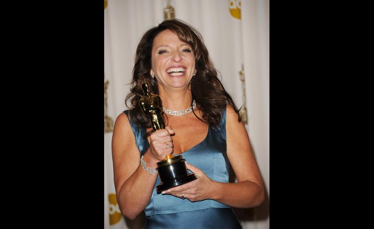 Susanne Bier, Academy Award winner for best foreign language film "In a Better World" wears Van Cleef & Arpels "Snowflake" diamond necklace and earrings and Organdi diamond bracelet. Photo by Jason-Merritt Getty Images