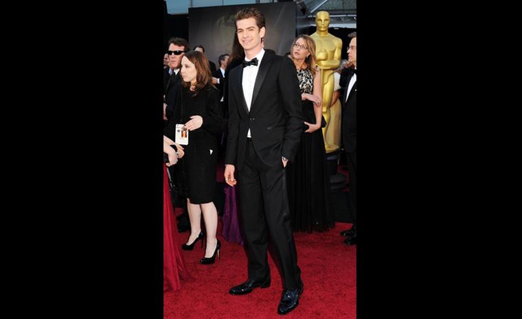Andrew Garfield from The Social Network wears a Harry Winston Premier Excenter Dual Timezone watch