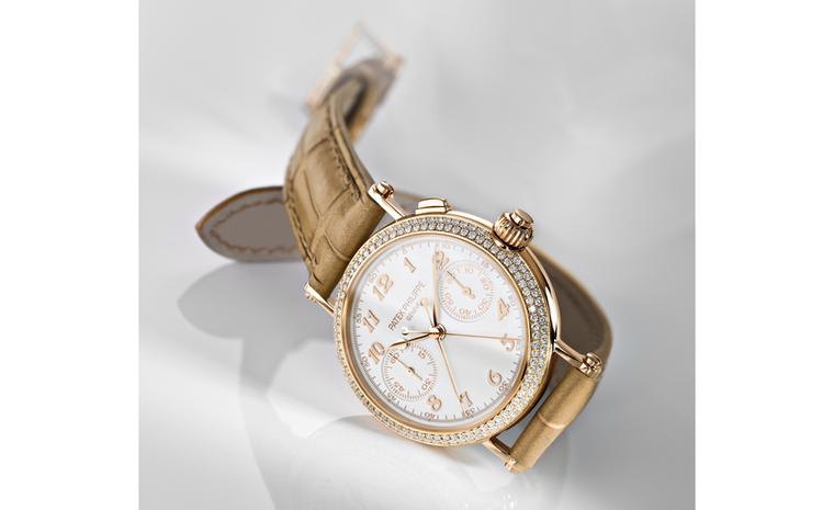 Patek Philippe ladies' first split seconds chronograph ref 7059, Calibre: CH R 27-525 PS in rose gold