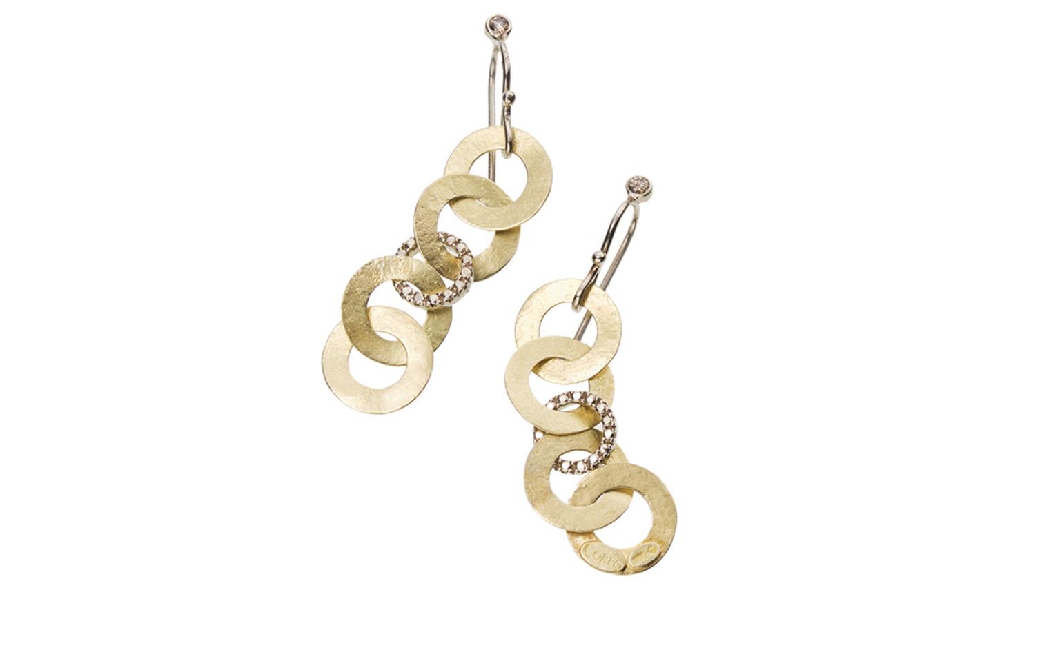 H STERN BALLET DU CORPO, G.21 drop earrings in yellow gold with diamonds. £3,200.