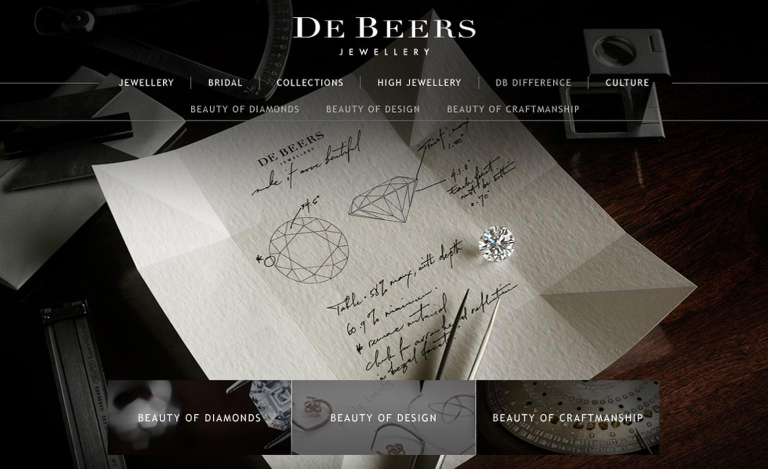 Image from De Beers new website