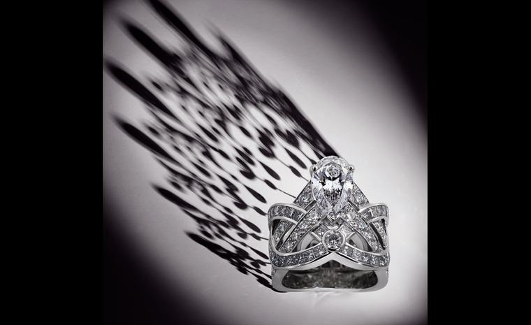 For practical princesses, a tiara ring from Chaumet.