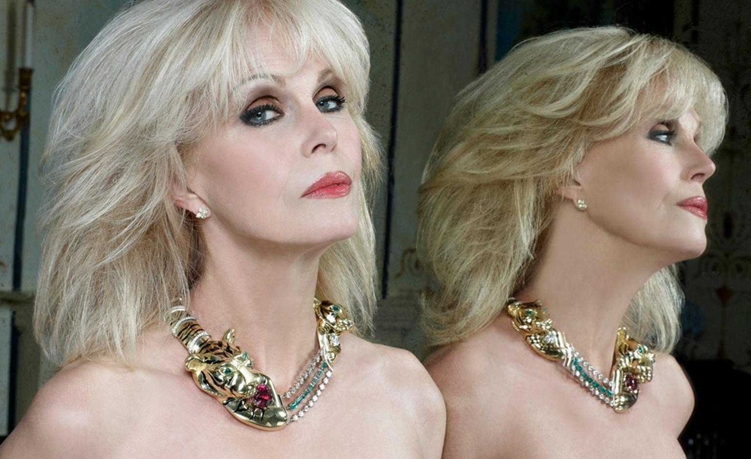 Joanna Lumley wearing the Shere Khan Necklace