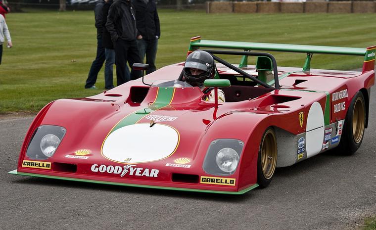 A 1972 Ferrari with a Heuer logo