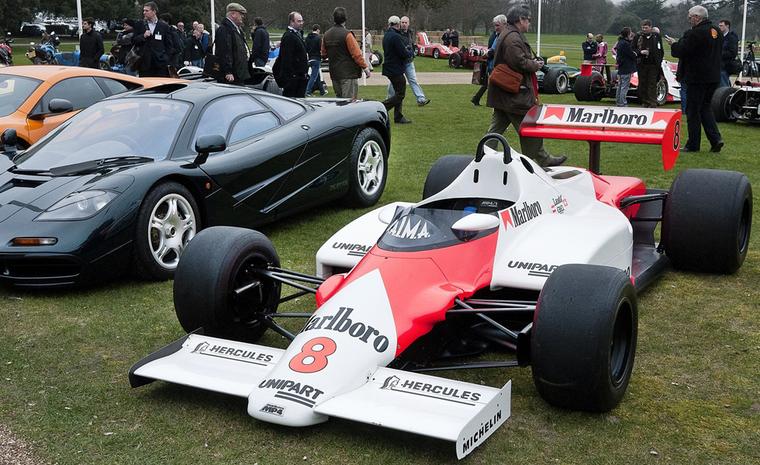 The McLaren Formula 1 car at Goodwood