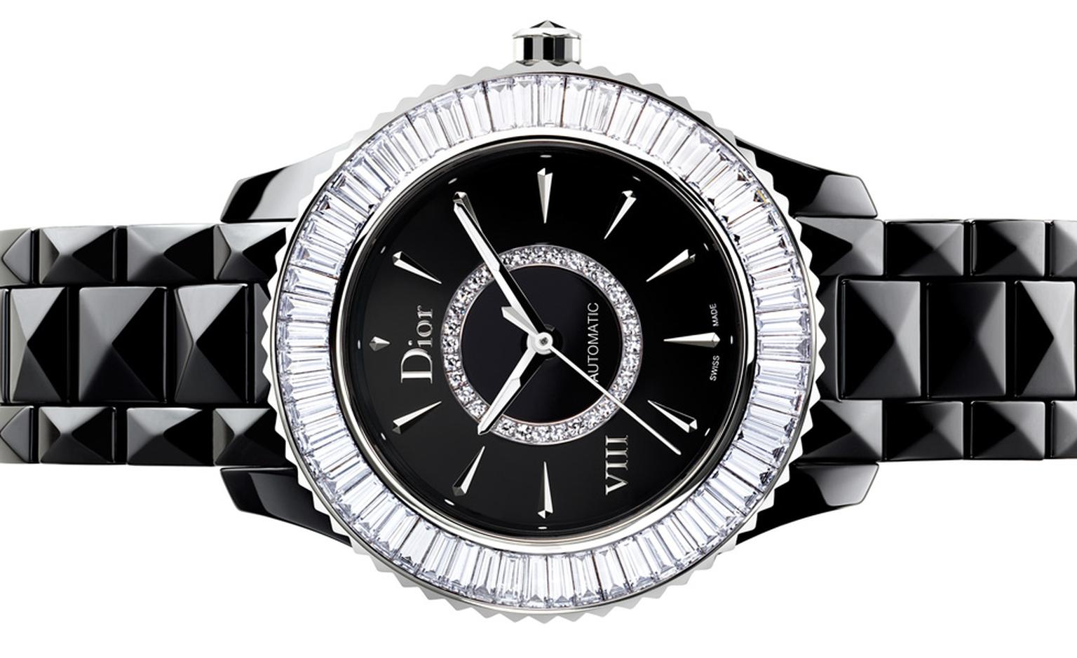 DIOR VIII 33mm automatic with baguette diamonds