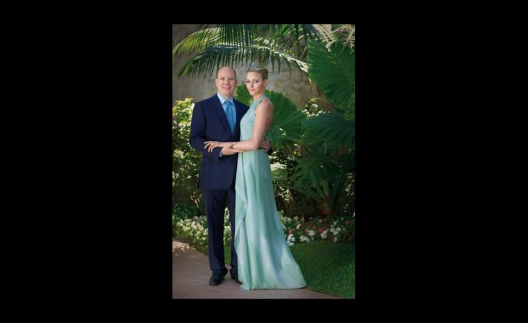 Official wedding photograph of Prince Albert II with Charlene Wittstock. Photo: Prince's Palace of Monaco