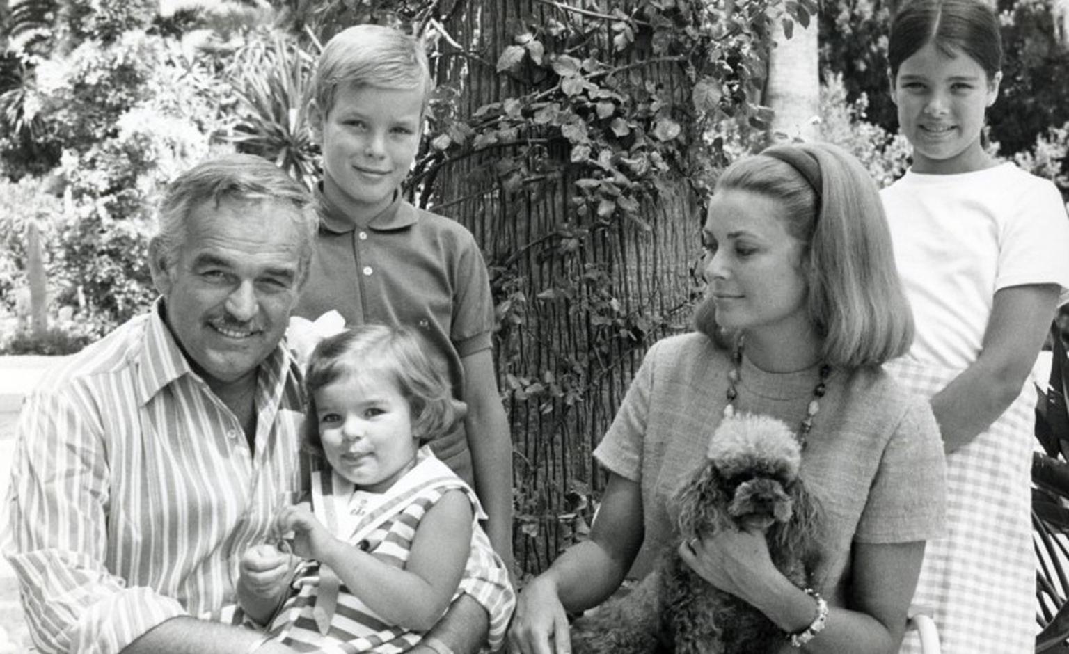 Prince Rainier and Princess Grace with their three children Albert, Caroline and Stephanie. Photo: Prince's Palace of Monaco