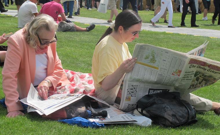 These two came well prepared: let the boys wander in wonder while we settle down and read The Telegraph. Cup of tea anyone?