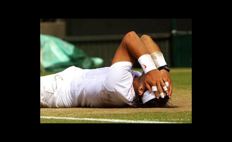 Rafael Nadal at Wimbledon 2010 wearing the same watch he sports at Centre Court for the 2011 final versus Djokovic. copyright-Ella-Ling-for-Richard-Mille