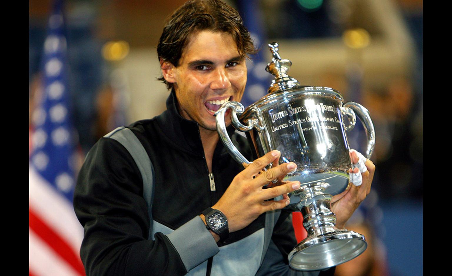 Is this Rafa's lucky watch? With the Richard Mille RM 027 Tourbillon after winning the US Open in Sept 2010