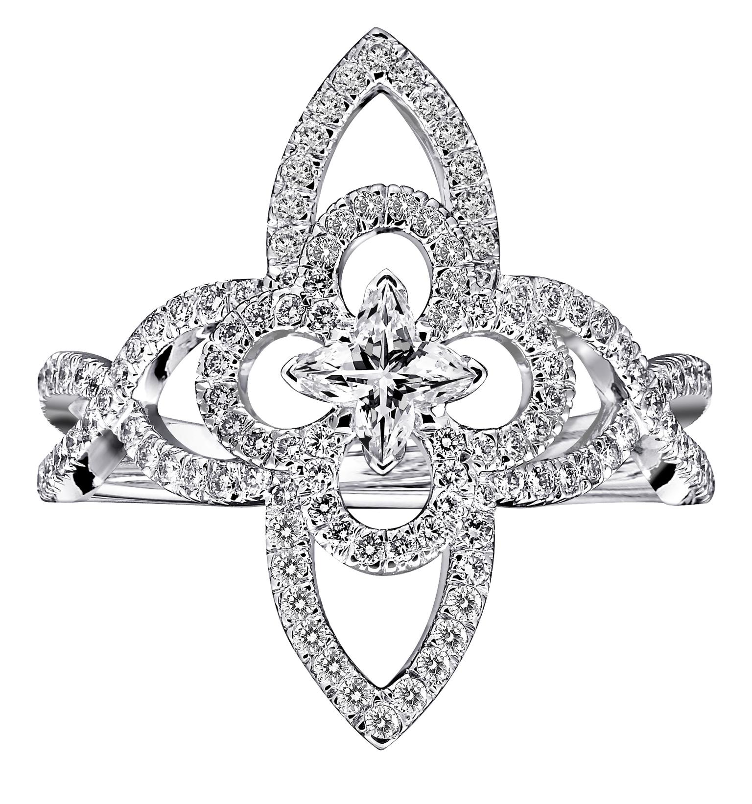 Les Ardentes Ring, White Gold And Diamonds - Luxury Silver