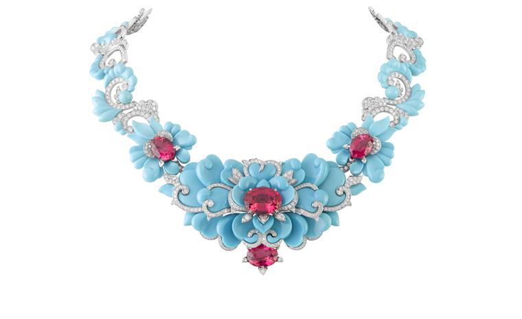 Van Cleef & Arpels, Bals de Légende, Le Bal Oriental, Kingfisher necklace.