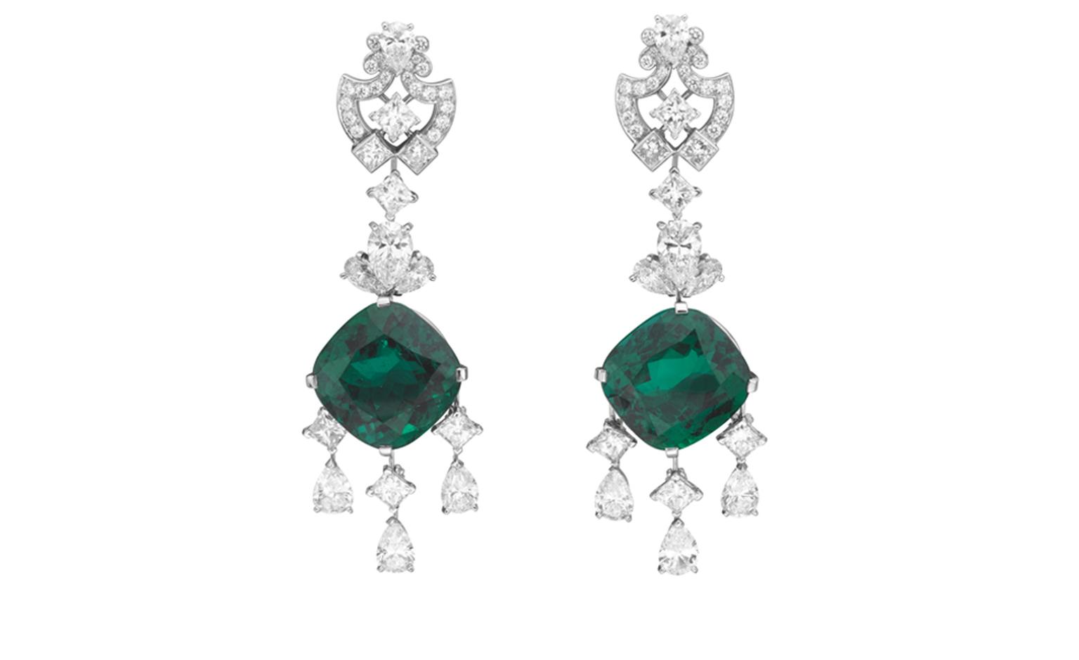 Van Cleef & Arpels, Bals de Légende, Le Bal du Palais d'Hiver, Princess Cygne earrings.