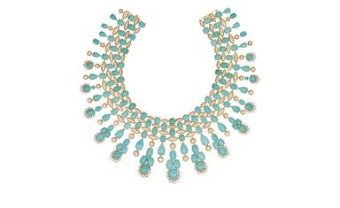 Van Cleef & Arpels Panka necklace. Gold, diamonds