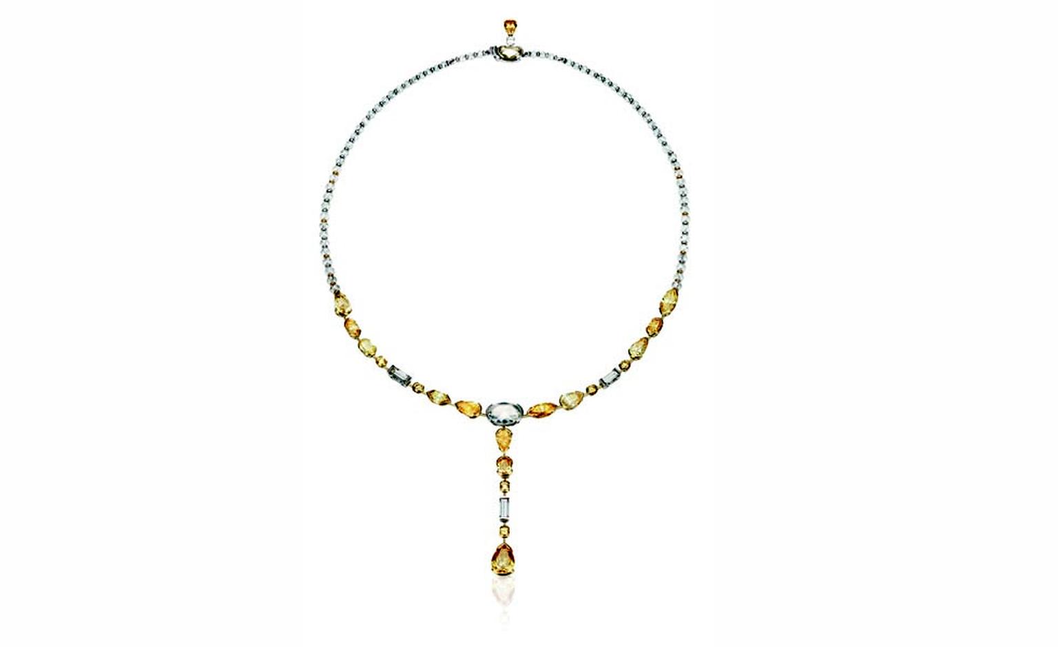 DE BEERS, Swan Lake Necklace Yellow and White Diamonds. POA