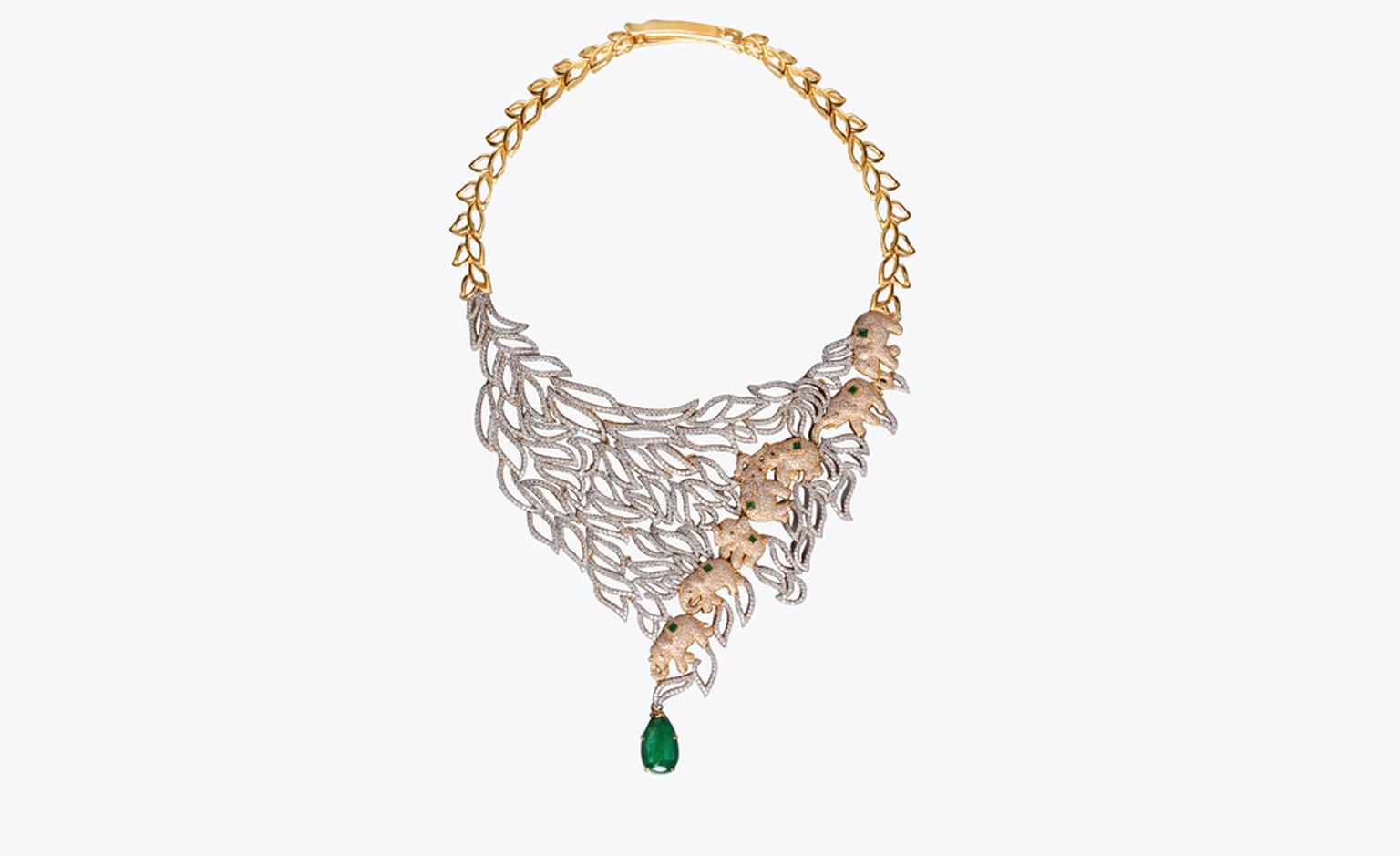 MEENA JEWELLERS ZAMBIAN EMERALD NECKLACE