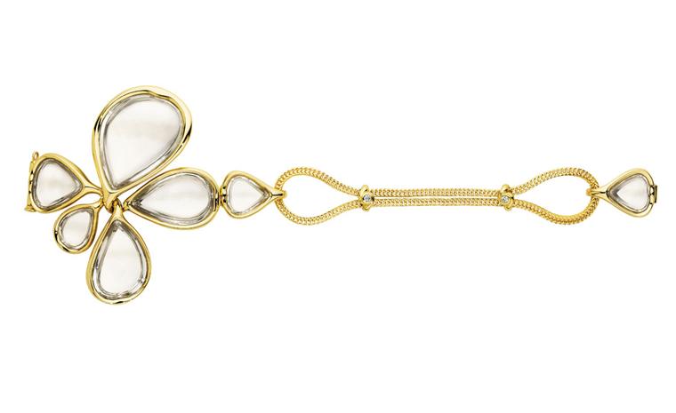 Diane von Furstenberg by H Stern. Sutras adjustable bracelet in yellow gold and rock crystal. Price from £15,000