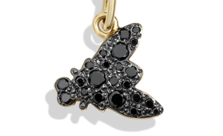 Dodo Dark Fly charm with black diamonds and yellow gold. £760 each.